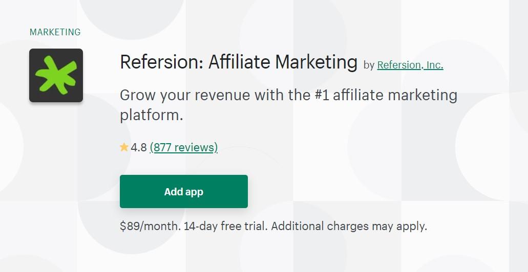 Affiliate Marketing & Tracking Software, Refersion