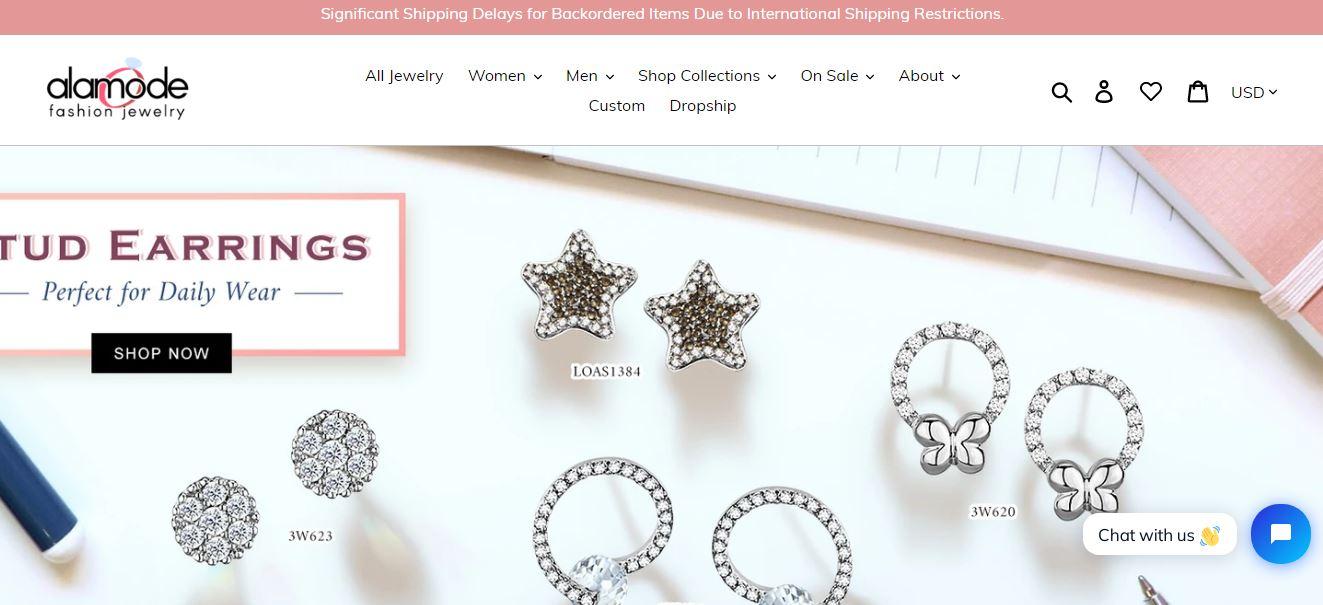 Dropship private online label jewelry