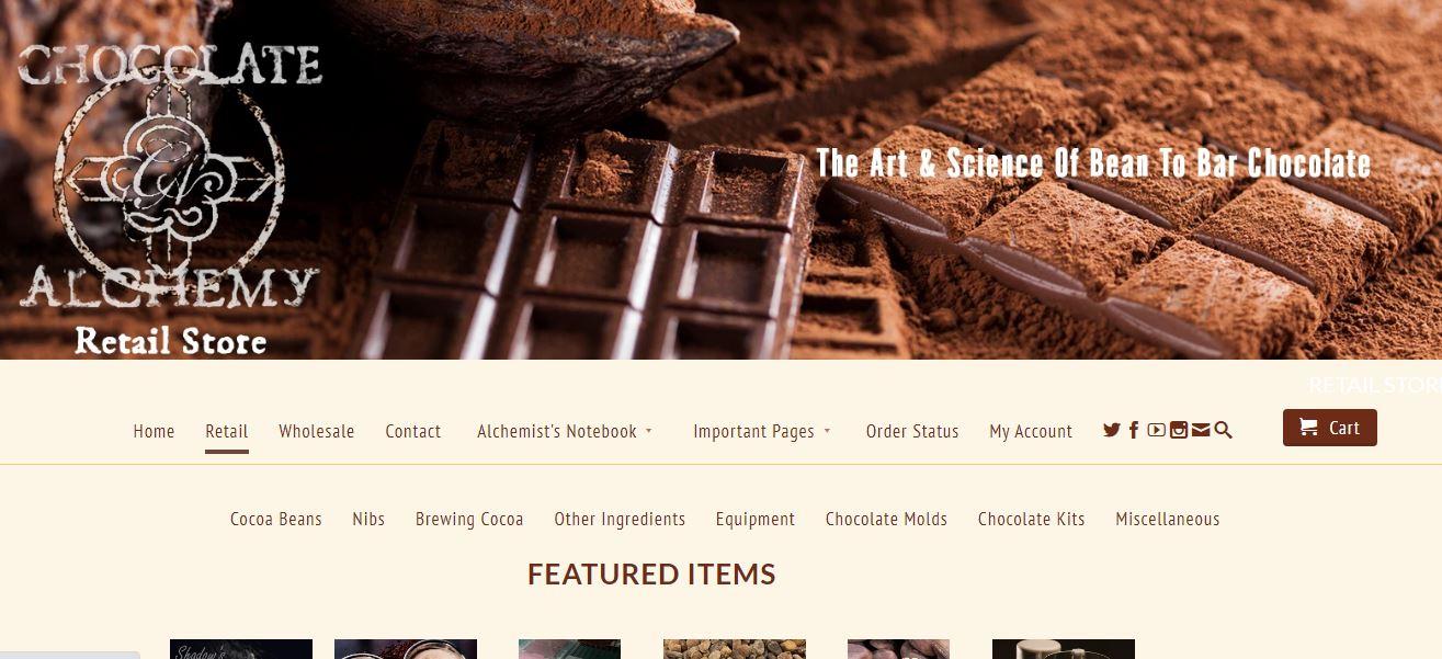 Founded by John Nanci, Chocolate Alchemy is one of the top Shopify stores offering cocoa beans. And the best part? Nanci shares his wealth of knowledge with people who are interested in entering the world of chocolate making.