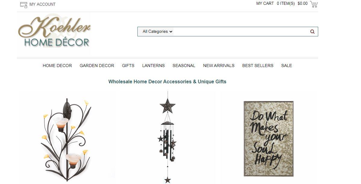 Home Page, Elevated Wholesale Decor