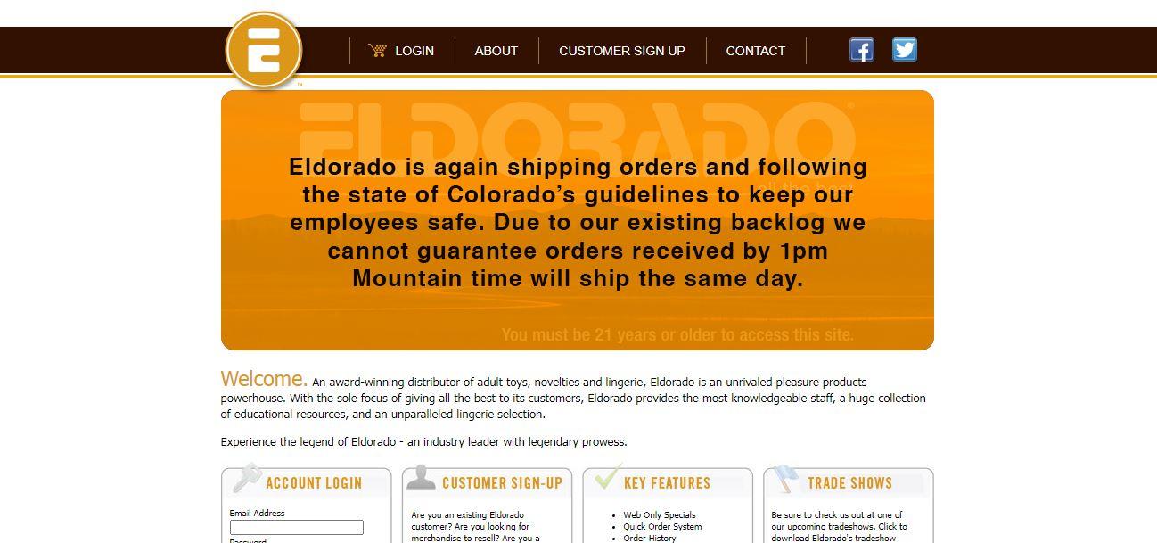 Eldorado is an award-winning distributor and dropshipping supplier of adult toys and lingerie based in the United States.