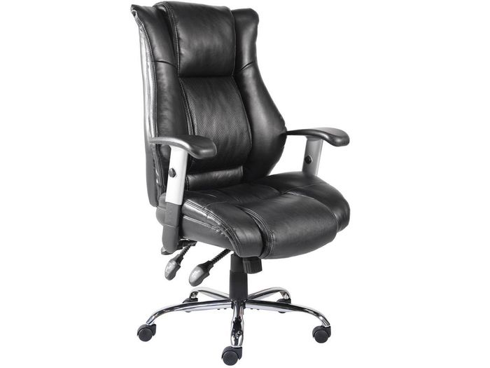 Mydepot DR PU Leather Office Executive Rocking Chair High Back, C-0566-BK