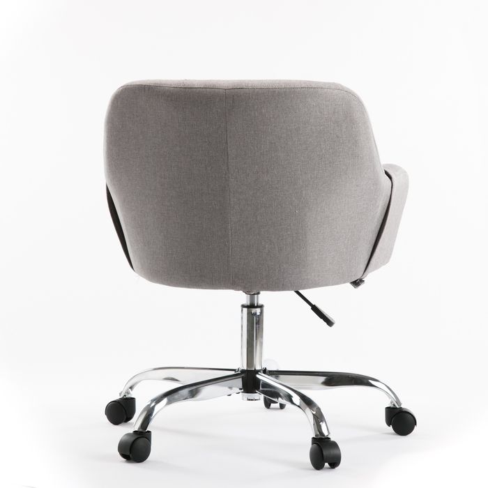 Mydepot DR Velvet Grey Desk Chair for Home Office, C-7260-GY