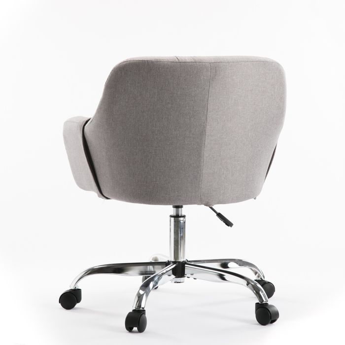 Mydepot DR Velvet Grey Desk Chair for Home Office, C-7260-GY