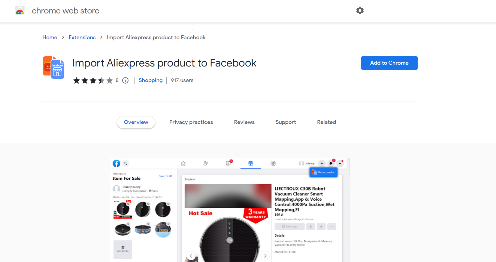 dropshipping from aliexpress to Facebook marketplace