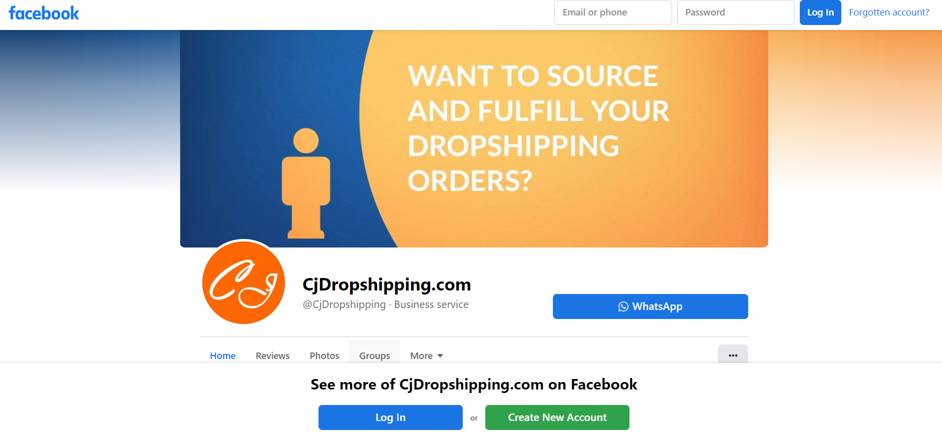 cjdropshipping facebook marketplace