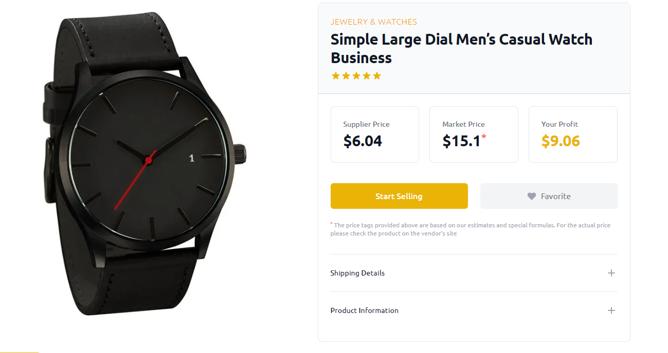 Watch discount dropshipping suppliers