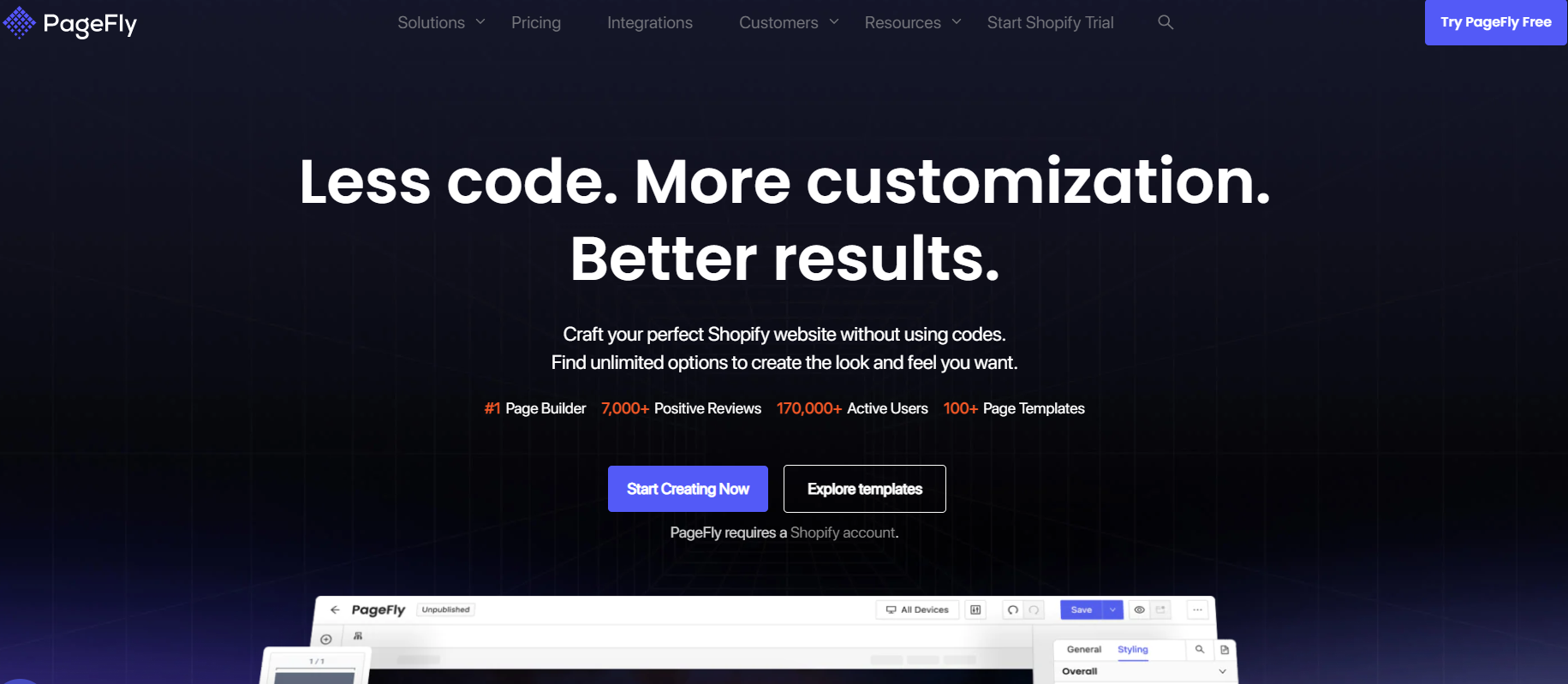 PageFly is a user-friendly dropshipping tool that allows you to create custom pages for your Shopify store without any coding knowledge.