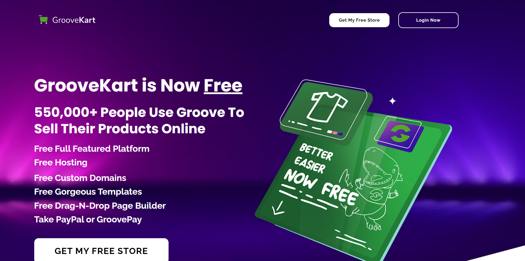 GrooveKart is a free e-commerce platform designed to help you build and manage a dropshipping store.