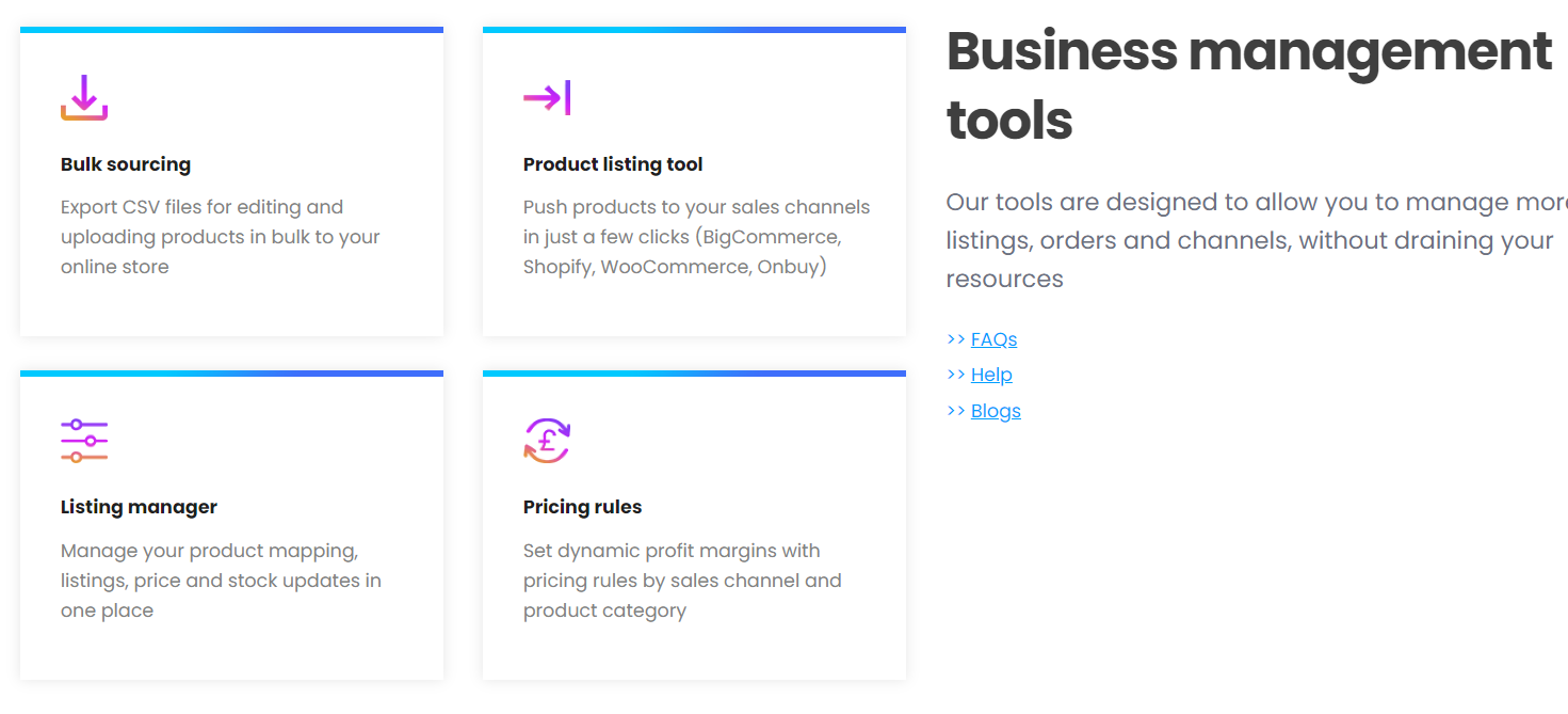 Dropship on ,  Listing Tool